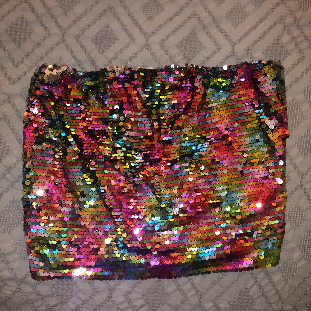Sequin tube top